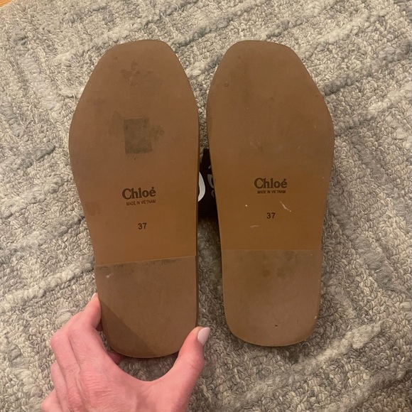 Chloe Woody Slide Sandals Black - Picture 3 of 4